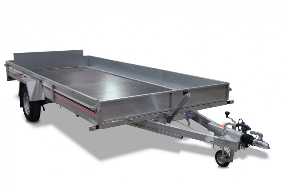 Remorque cargo PL 1544T BE – Porte-conteneurs basculante – 1,5 t