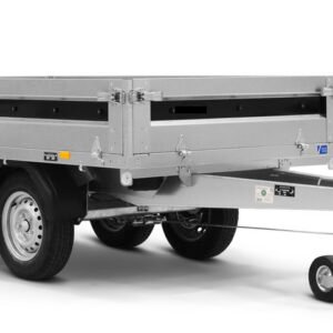 Remorque plateau professionnelle 4260STB2000 – Acier, 2 essieux, freiné