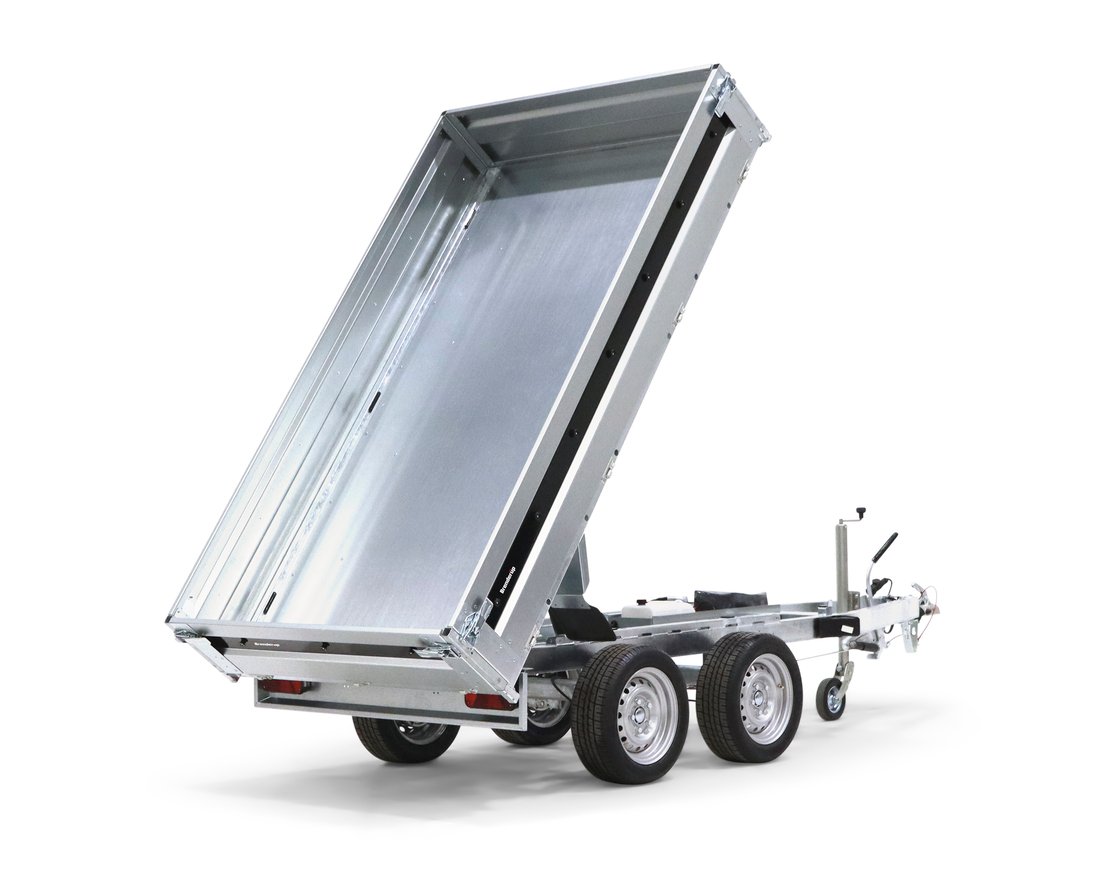 Remorque Benne BT4310STB2700 – Électro-hydraulique 2 essieux – 2700 kg