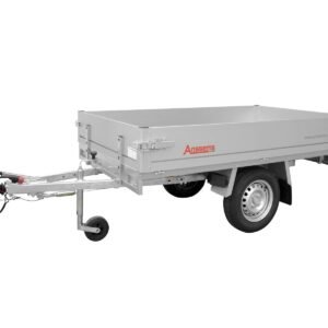 Remorque plateau en aluminium, homologuée PLTB, PTAC 1000 kg, surface de chargement 2,31 x 1,32 m