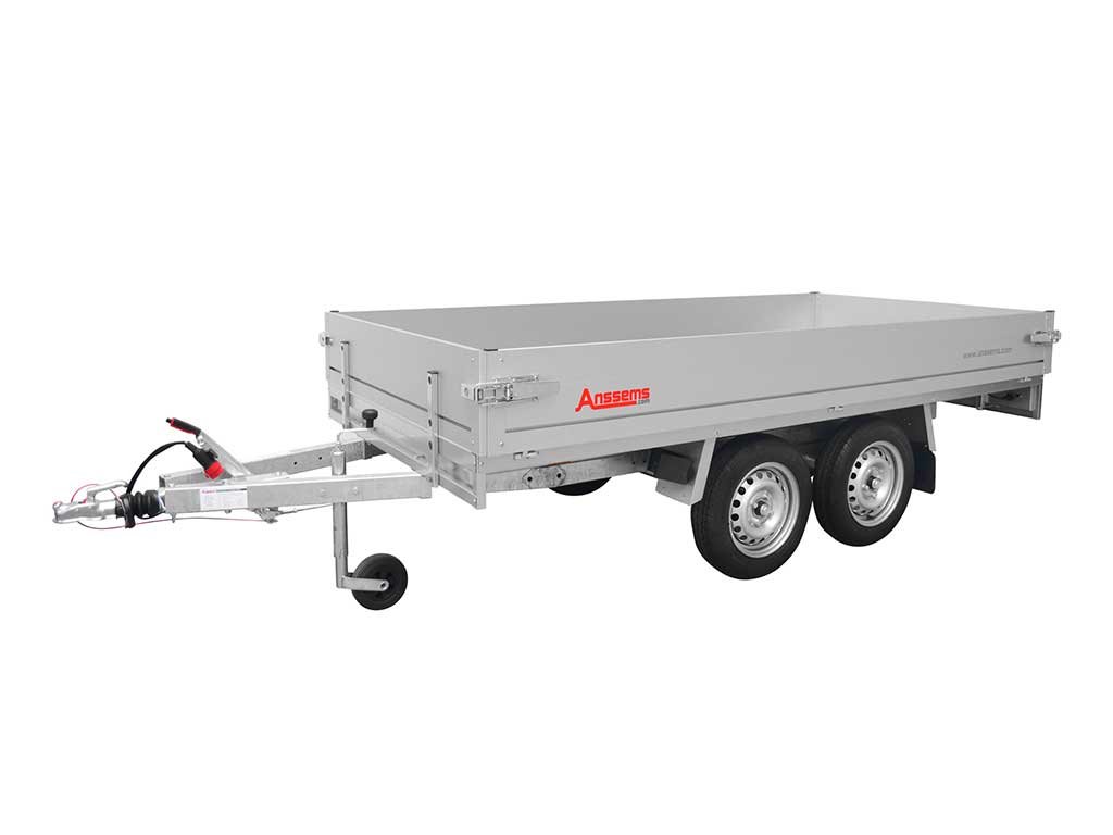 Remorque plateau, aluminium, PLTT, 1350 kg, surface de chargement 3,05 x 1,50 m