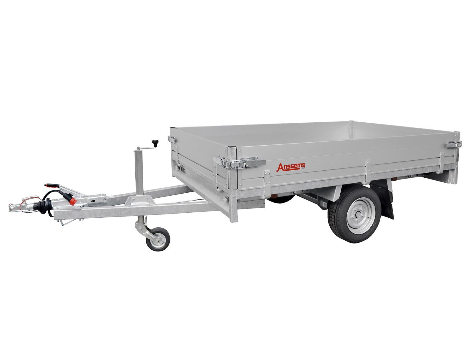 Remorque plateau, aluminium PSX, 1350 kg, surface de chargement 2,51 x 1,53 m