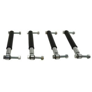 amortisseur d'essieu avec matériel de montage, lot de 4