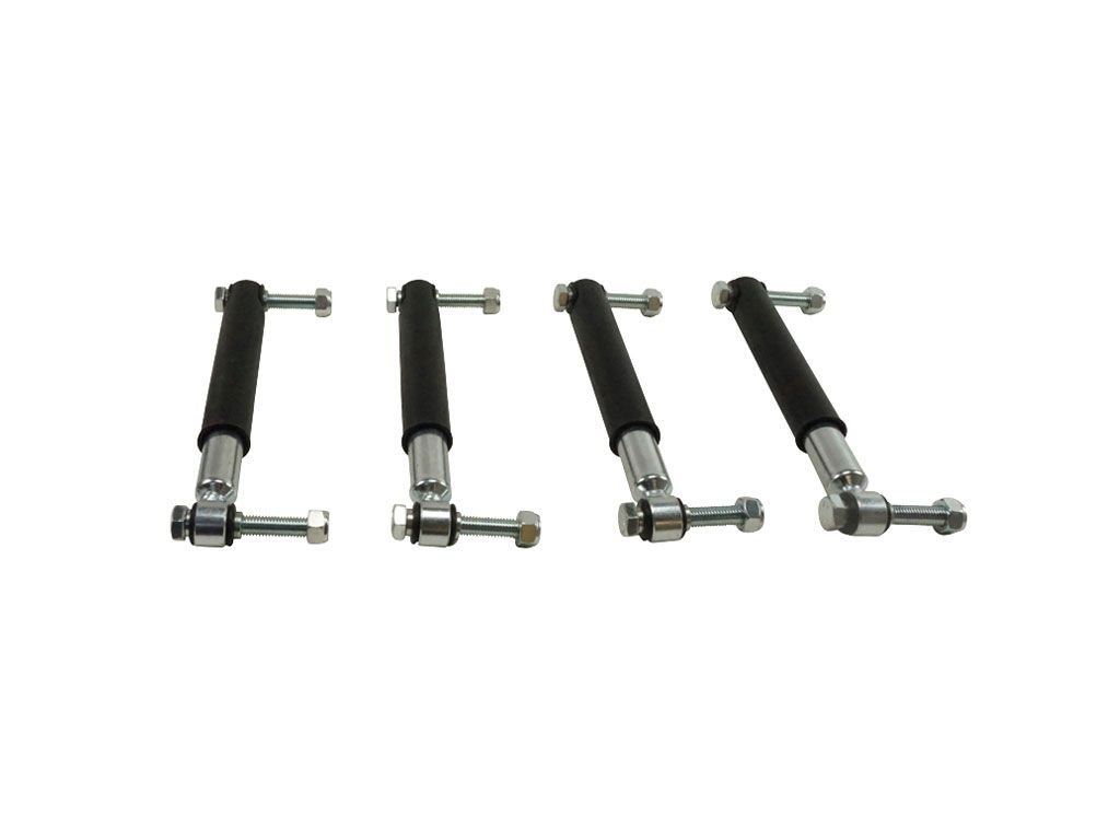 amortisseur d'essieu avec matériel de montage, lot de 4