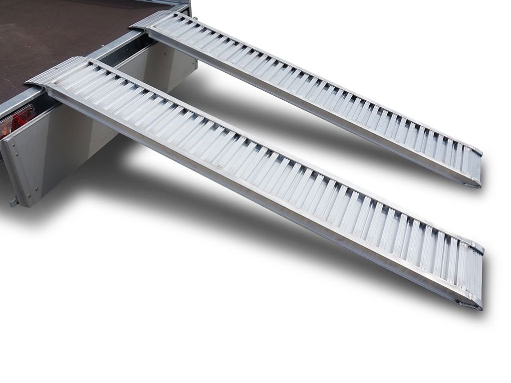 Rampe de chargement en aluminium droit pour remorque, pièce détachée, 2000 x 300 mm, capacité de charge 1750 kg, 1 paire - pleine – Image 3