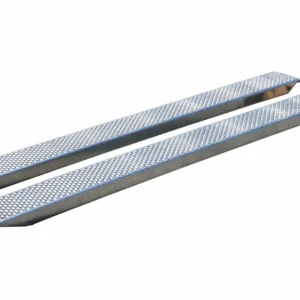 Rampe en aluminium 250 x 26 cm droite avec axe pour benne basculante 4000 kg