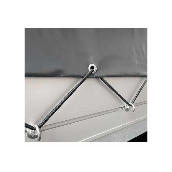 Kit Bâche Haute 150 cm + Armatures pour Anssems PSX 251 x 153 cm – Couleur Anthracite – Image 4