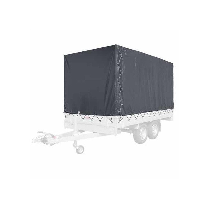 Kit Bâche Haute 150 cm + Armatures pour Anssems PSX 305 x 153 cm – Couleur Anthracite – Image 2