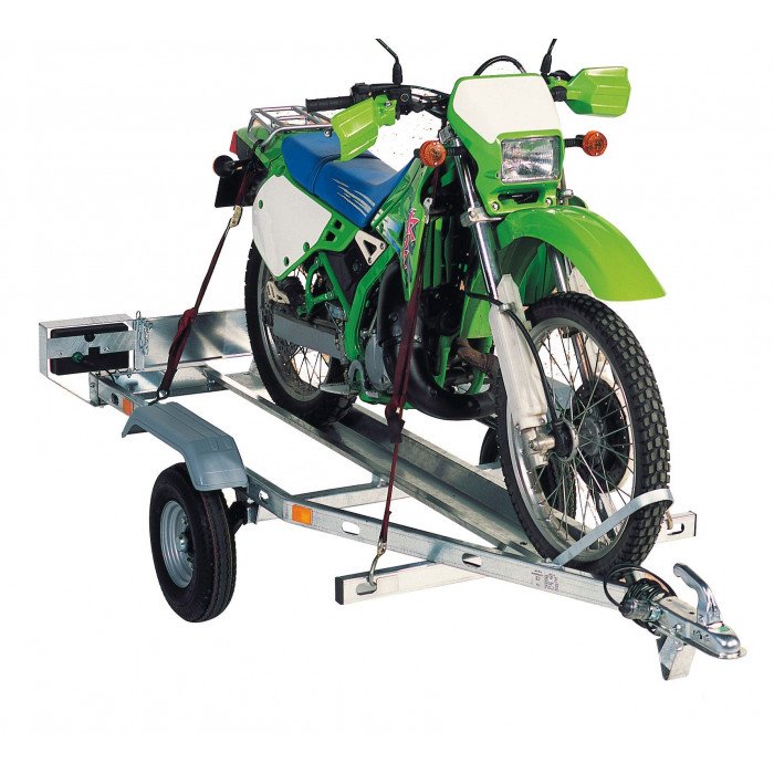 Remorque Porte-Moto MONO PM Franc – PTAC 250 kg – Compacte et Robuste